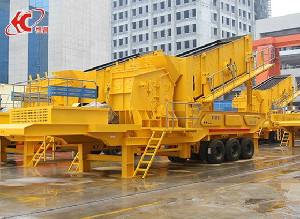 Mobile impact crusher plant